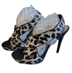 Diane Von Furstenberg,Animal Print Women's Heels,Size 9